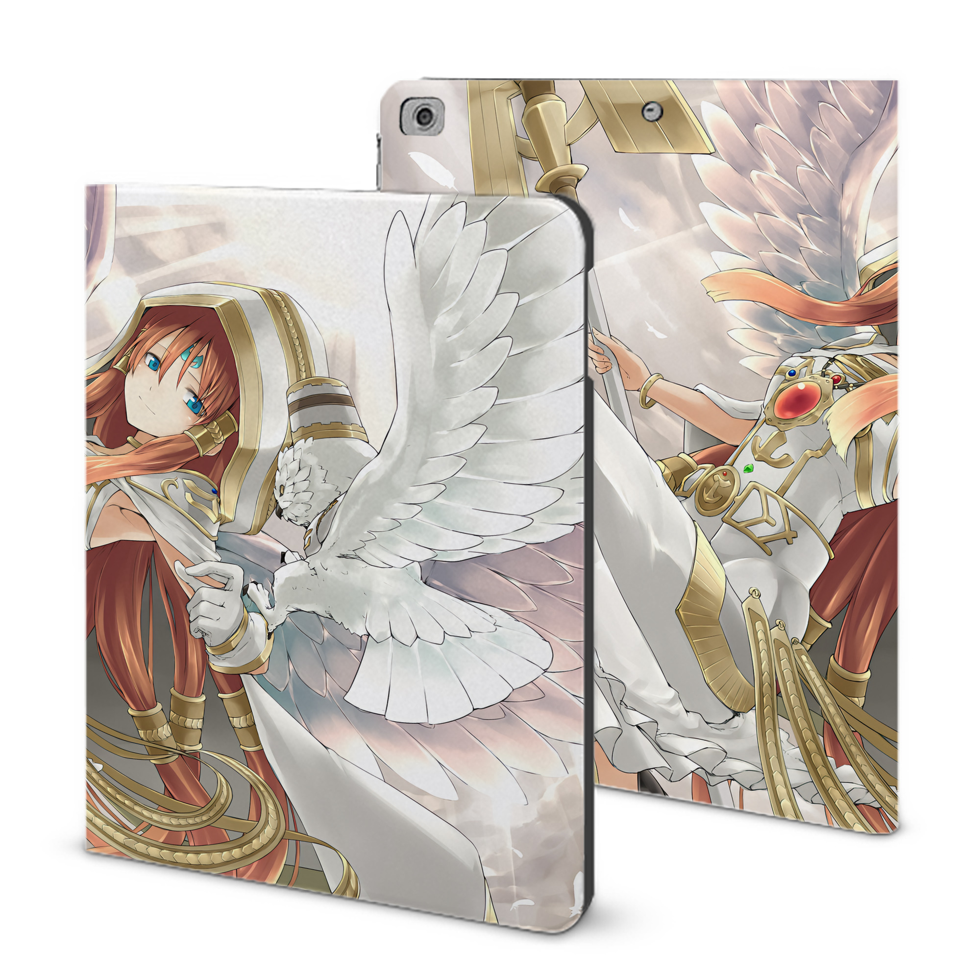 （画像用） 遊☆戯☆王 Yu-Gi-Oh! IPad ケース ブック型 PUレザー TPU 耐衝撃 軽量 薄型 ペン収納なし 全面保護 IPad 各モデル対応